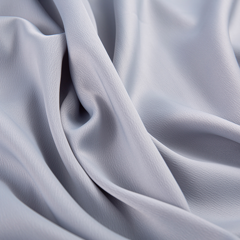 HY228 190GSM Ant crepe satin, medium myre silke kjole skjorte mode grå stof