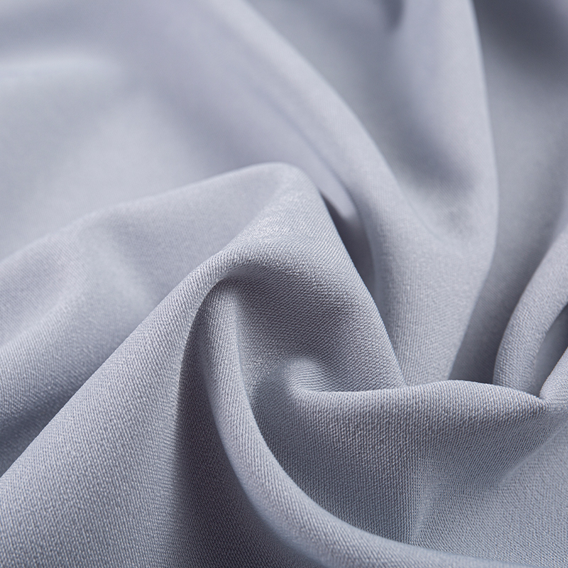 HY275 Grå polyester-spandex komposit silke isblomst fløjlsstof