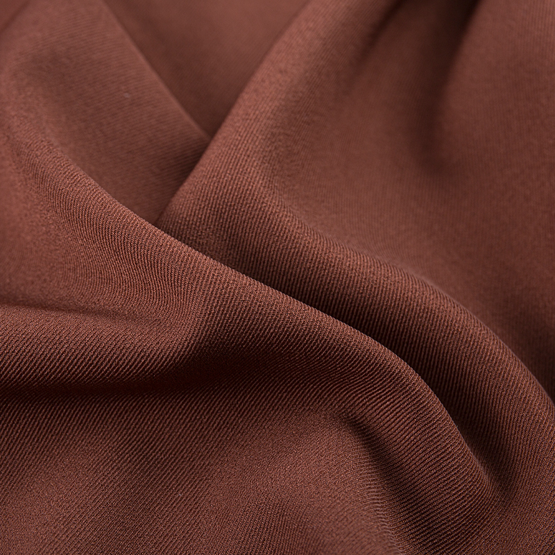 HY253 Brown Ren britisk twill fire-vejs stretch spandex blandet stof