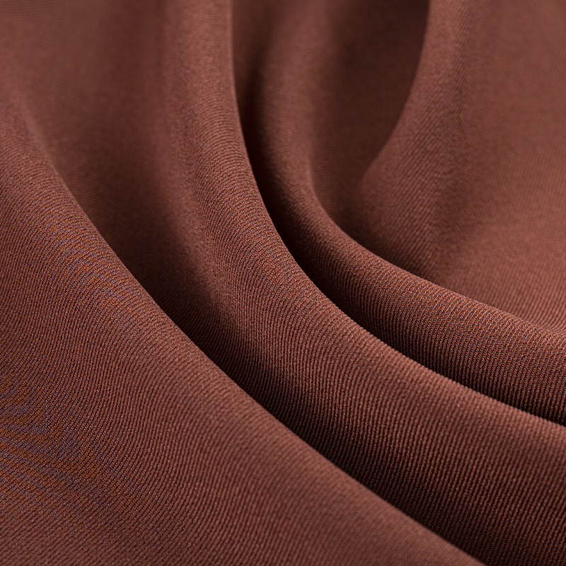 HY253 Brown Ren britisk twill fire-vejs stretch spandex blandet stof